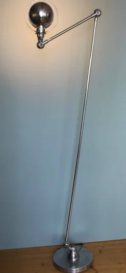 Online Pamono Industrial Two-Arm Floor Lamp by Jean-Louis Domecq for Jieldé, 1950s