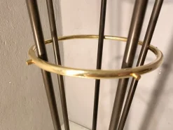 New Pamono Iron, Brass & Marble Alberello Floor Lamp from Stilnovo