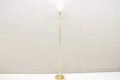 Clearance Pamono Italian Brass & Porcelain Lonea Floor Lamp, 1960s