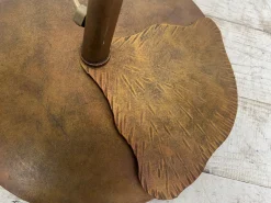 Outlet Pamono Italian Brass and Amber Glass Floor Lamp by Claudio Saccon for Sil-Lux , 2000s