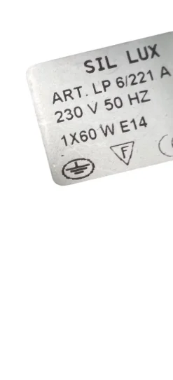 Outlet Pamono Italian Brass and Amber Glass Floor Lamp by Claudio Saccon for Sil-Lux , 2000s