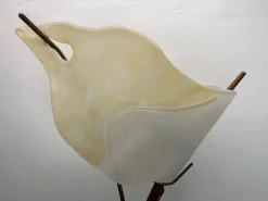 Outlet Pamono Italian Brass and Amber Glass Floor Lamp by Claudio Saccon for Sil-Lux , 2000s