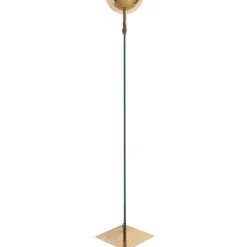 Pamono Italian Brass and Glass Laser Floor Lamp by Max Baguara for Lamperti, 1970s