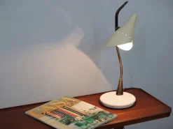 Best Pamono Italian Brass and Marble Table Lamp by Oscar Torlasco for Lumen, 1950s