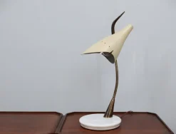 Best Pamono Italian Brass and Marble Table Lamp by Oscar Torlasco for Lumen, 1950s