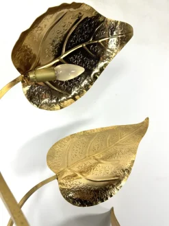 New Pamono Italian Brass 3-Arm Floor Lamp by Tommaso Barbi, 1970s