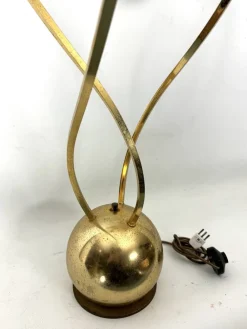 New Pamono Italian Brass 3-Arm Floor Lamp by Tommaso Barbi, 1970s