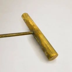 Online Pamono Italian Brass Floor Counterweight Lamp, 1960s