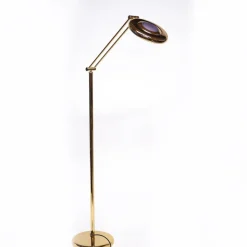 Outlet Pamono Italian Brass Floor Lamp by Relco, 1980s
