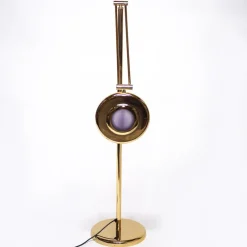 Outlet Pamono Italian Brass Floor Lamp by Relco, 1980s