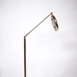 Outlet Pamono Italian Brass Floor Lamp by Relco, 1980s