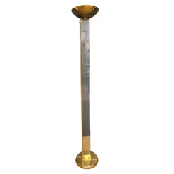 Outlet Pamono Italian Brass Floor Lamp, 1980s