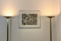 Sale Pamono Italian Brass Uplighter Floor Lamp, 1970s