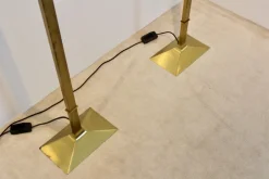 Sale Pamono Italian Brass Uplighter Floor Lamp, 1970s