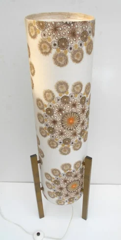 Hot Pamono Italian Cardboard and Fabric Flower Floor Lamp by Bruno Munari, 1960s