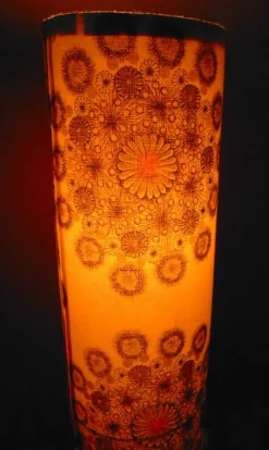 Hot Pamono Italian Cardboard and Fabric Flower Floor Lamp by Bruno Munari, 1960s