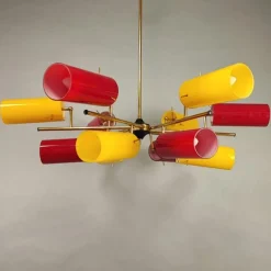 Best Pamono Italian Chandelier from Stilnovo, 1950s