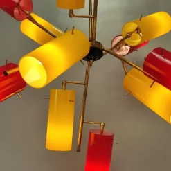 Best Pamono Italian Chandelier from Stilnovo, 1950s