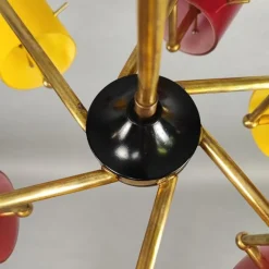 Best Pamono Italian Chandelier from Stilnovo, 1950s