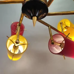 Best Pamono Italian Chandelier from Stilnovo, 1950s