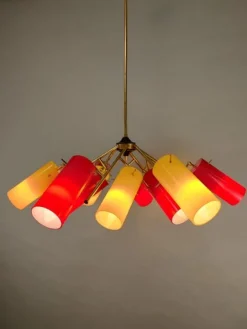 Best Pamono Italian Chandelier from Stilnovo, 1950s