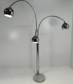 Best Pamono Italian Chromed Floor Lamp by Reggiani, 1970s