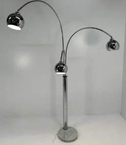 Best Pamono Italian Chromed Floor Lamp by Reggiani, 1970s