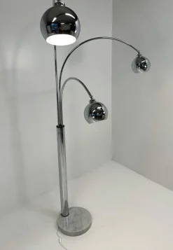Best Pamono Italian Chromed Floor Lamp by Reggiani, 1970s