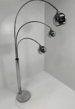 Best Pamono Italian Chromed Floor Lamp by Reggiani, 1970s