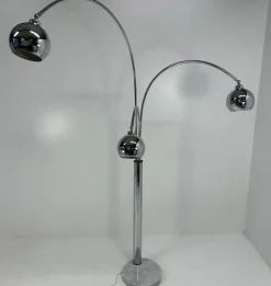 Best Pamono Italian Chromed Floor Lamp by Reggiani, 1970s