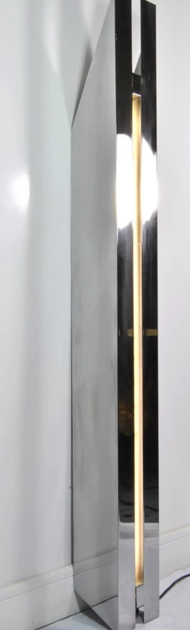 New Pamono Italian Corner Floor Lamp by Angelo Cortesi and Sergio Charatta-Cattò for Shapes and Surfaces, 1968