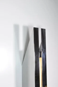 New Pamono Italian Corner Floor Lamp by Angelo Cortesi and Sergio Charatta-Cattò for Shapes and Surfaces, 1968