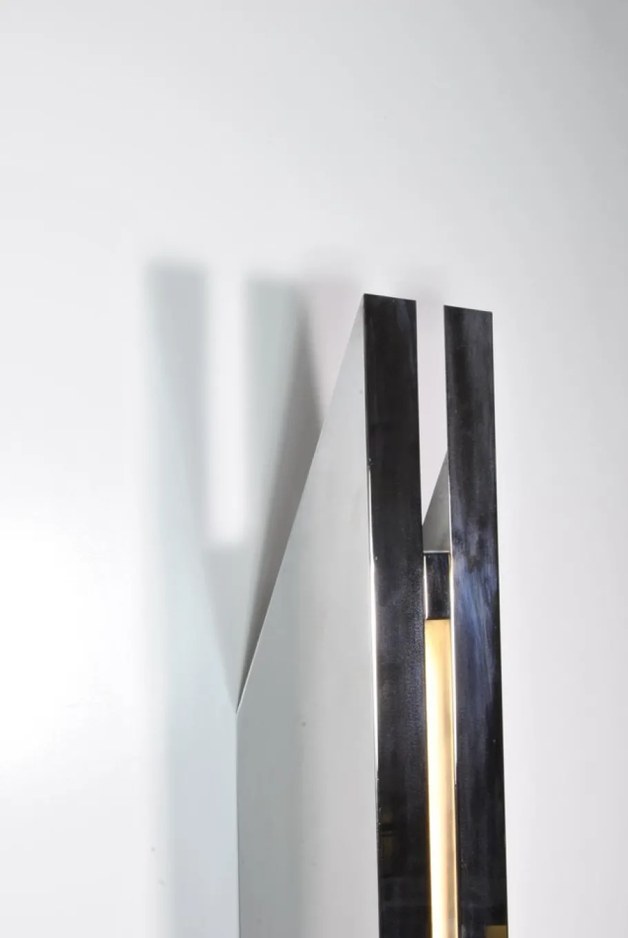 New Pamono Italian Corner Floor Lamp by Angelo Cortesi and Sergio Charatta-Cattò for Shapes and Surfaces, 1968