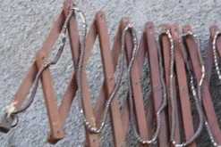 Best Pamono Italian Extendable Lamp in Wood and Rattan, 1950s