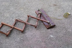 Best Pamono Italian Extendable Lamp in Wood and Rattan, 1950s