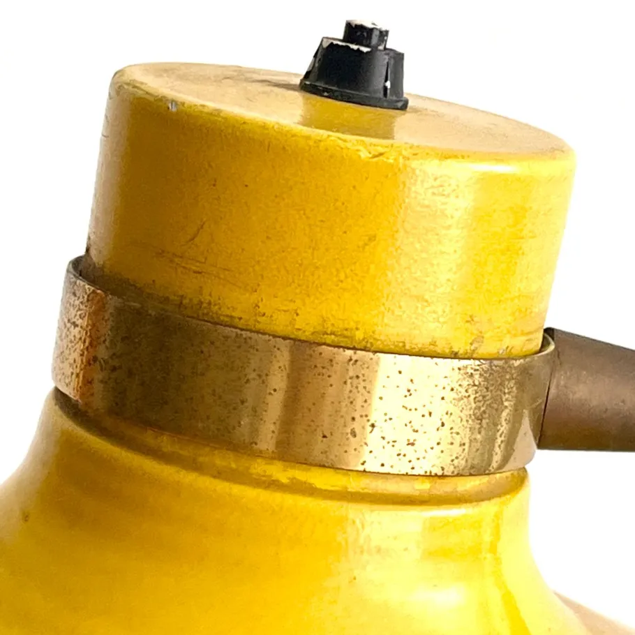 Best Pamono Italian Floor Lamp in Brass and Steel with Adjustable Shade, 1950s