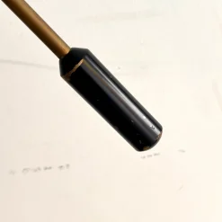 Best Pamono Italian Floor Lamp in Brass and Steel with Adjustable Shade, 1950s