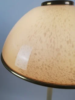 Sale Pamono Italian Floor Lamp in Brass and Artistic Murano Glass attributed to F. Fabbian, 1970s