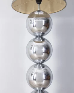 Best Pamono Italian Floor Lamp with Chrome Metal Spheres, 1970s
