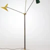 Online Pamono Italian Floor Lamp with Three Colored Aluminum Shades, 1950s