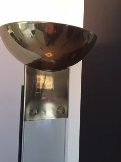 Hot Pamono Italian Glass & Brass Floor Lamp by Max Baguara for Lamperti, 1970s