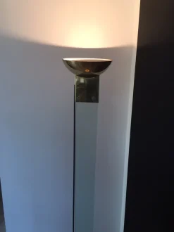 Hot Pamono Italian Glass & Brass Floor Lamp by Max Baguara for Lamperti, 1970s