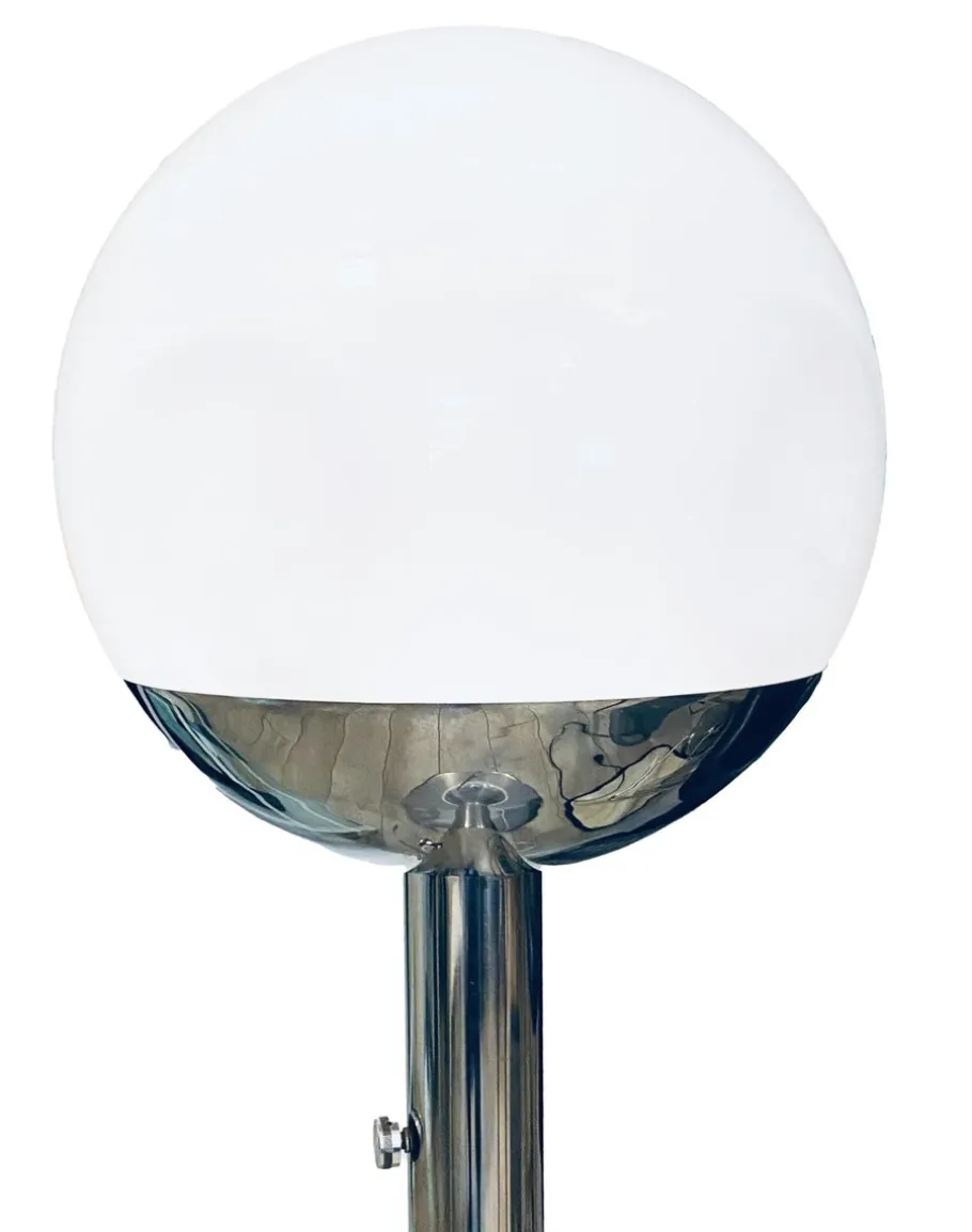 Discount Pamono Italian Glass and Chrome P428 Floor Lamp by Pia Guidetti Crippa for Luci, 1970