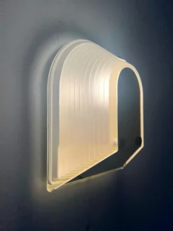 Best Pamono Italian Gold Tesi Wall Sconces by Roberto Fiorato for Prisma, 1980s, Set of 2