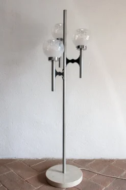 Discount Pamono Italian 3-Light Floor Lamp by Gaetano Sciolari for Mazzega, 1970s