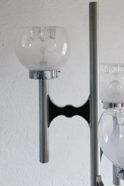 Discount Pamono Italian 3-Light Floor Lamp by Gaetano Sciolari for Mazzega, 1970s