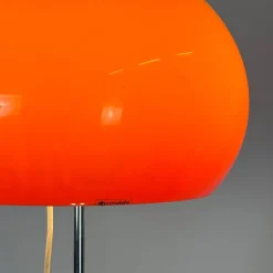 Pamono Italian Lucerna Floor Lamp in Orange by Harvey Guzzini for Guzzini, 1960s