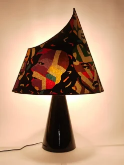 Best Pamono Italian Missoni Table Lamp by Massimo Valloto, 1980s