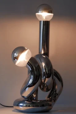 Best Pamono Italian Model Bruco Sculptural Table or Floor Lamp by Giovanni Banci, 1960s