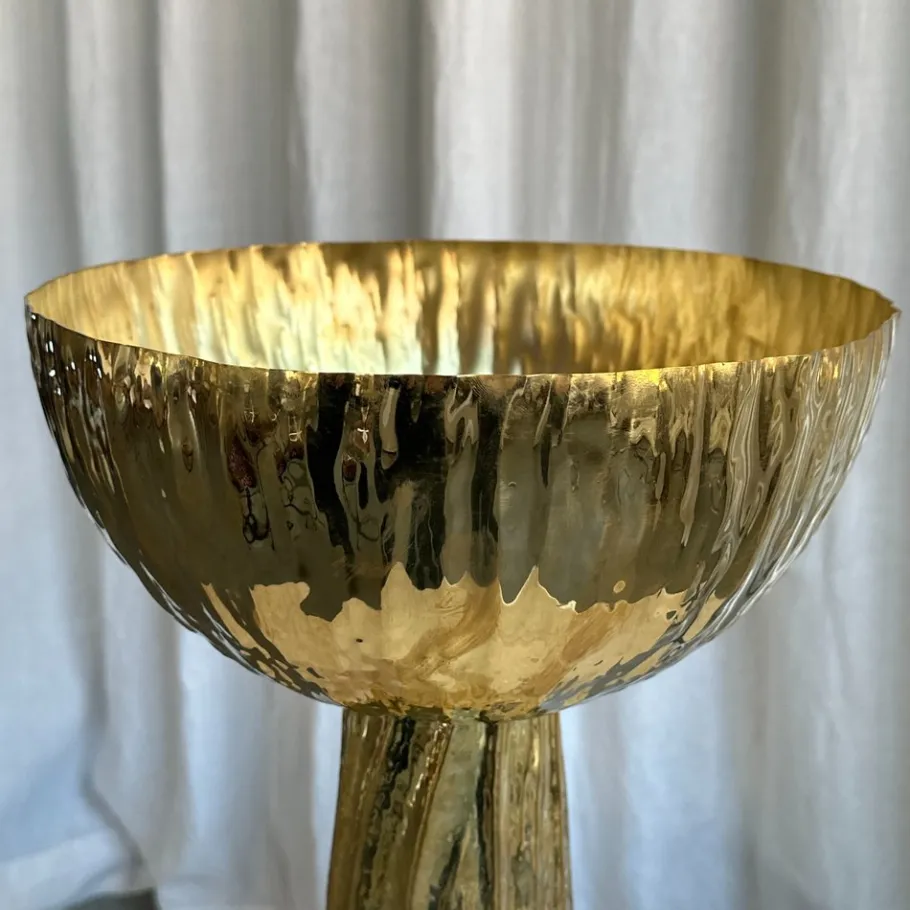 Pamono Italian Modern Brass and Opaline Glase Cactus Floor Lamp, 2000s